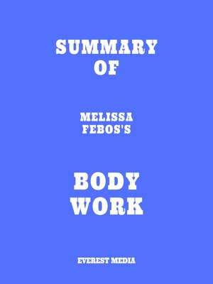 cover image of Summary of Melissa Febos's Body Work